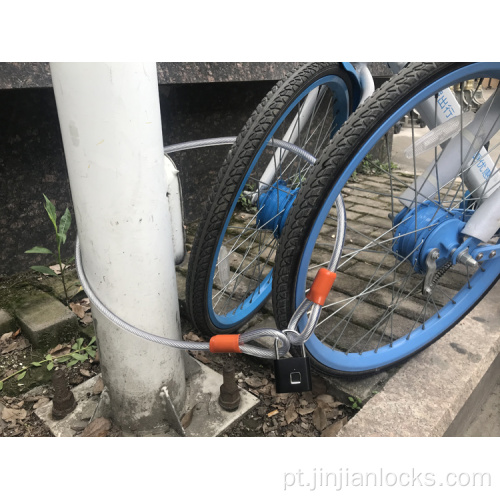 U trava loops de segurança Cablo de trava de acessórios de bicicleta